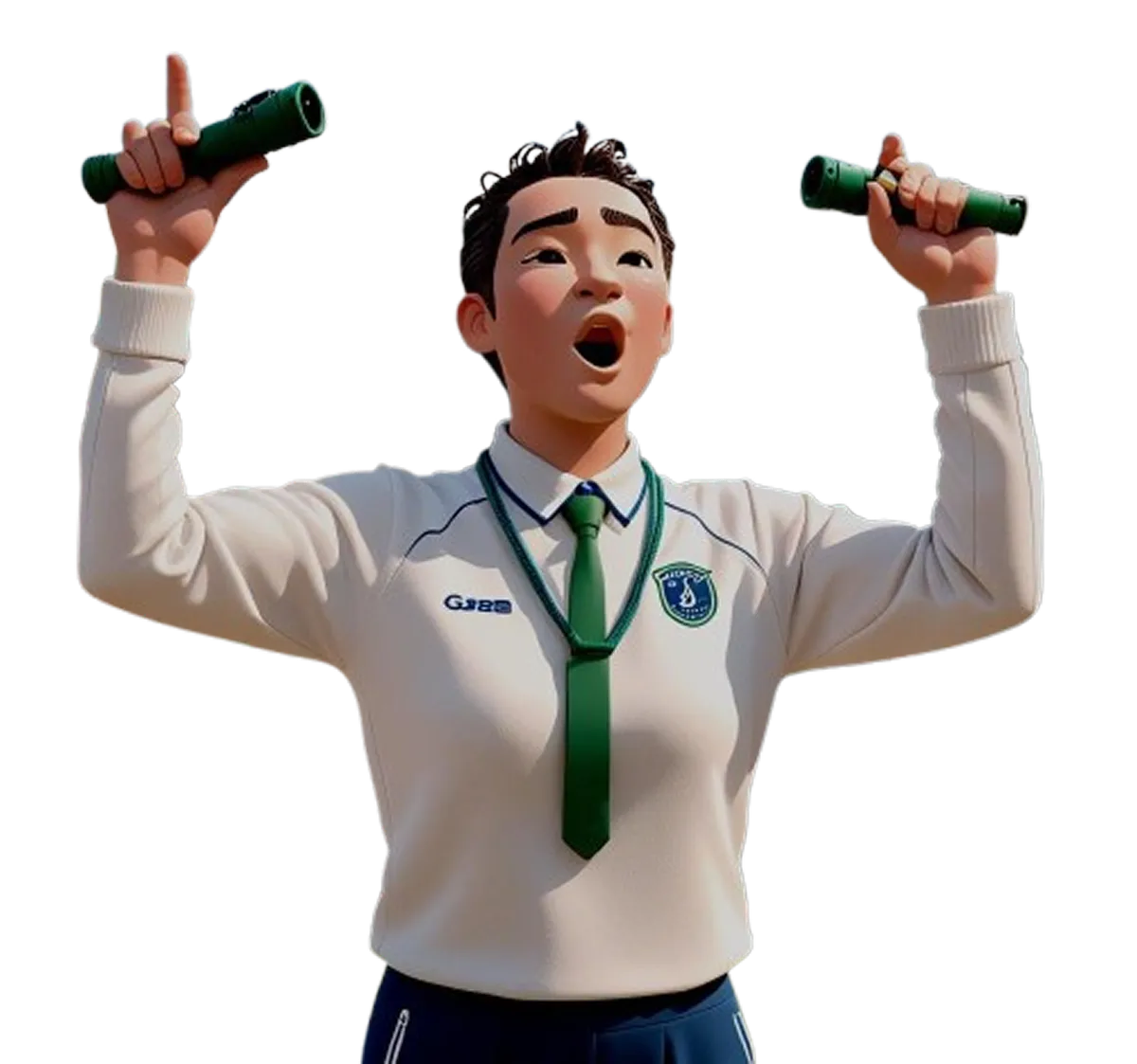 Female Basketball Coach with Ball